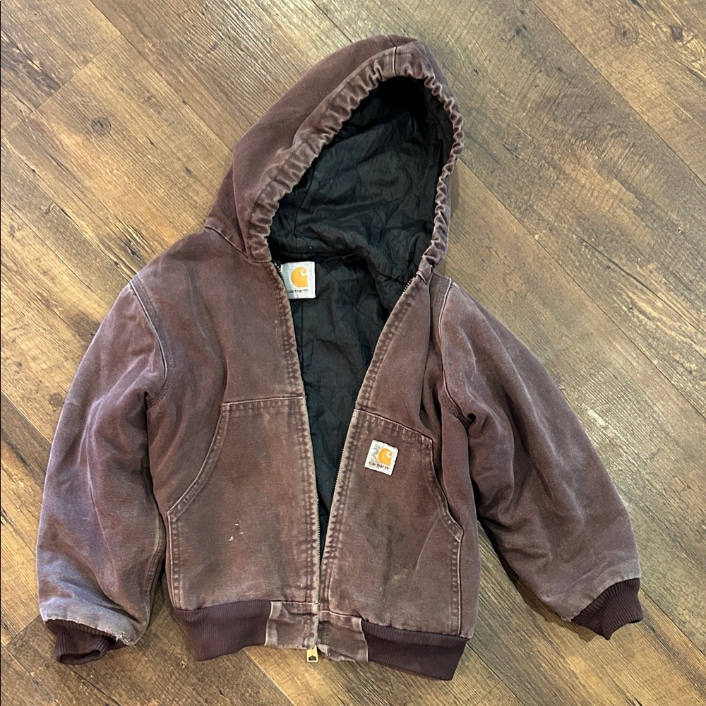Vintage Carhartt Dark Brown Hooded Jacket